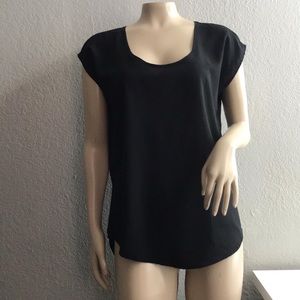 Black short sleeve top